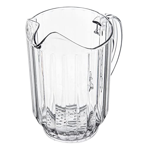 Restaurantware-RW Base 60 Ounce Beer Pitcher, 1 Durable Restaurant Pitcher - Hard Plastic, Serve Soda, Lemonade, Juice, Or Sangria, Clear Plastic Water Glass, For Bars, Parties, Or Homes,