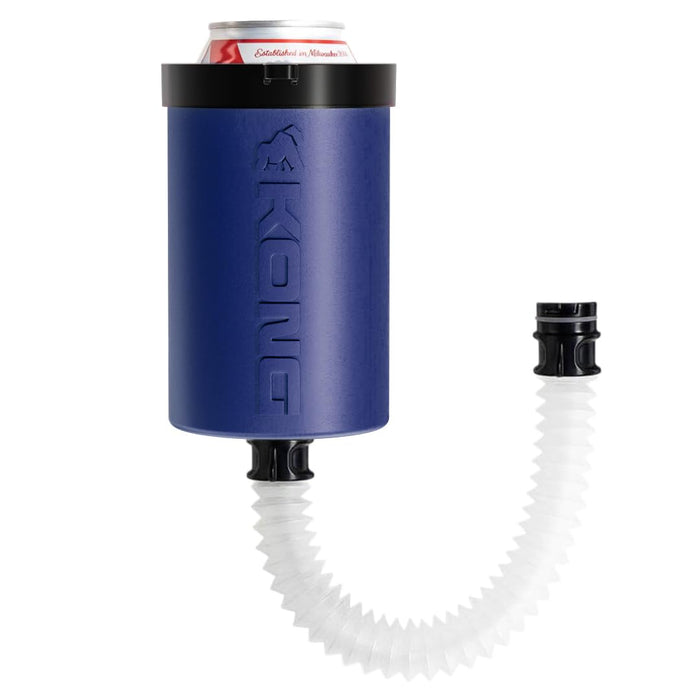 Kong 2.0 Insulated Can & Bottle Cooler with Detachable Drinking Hose,Navy