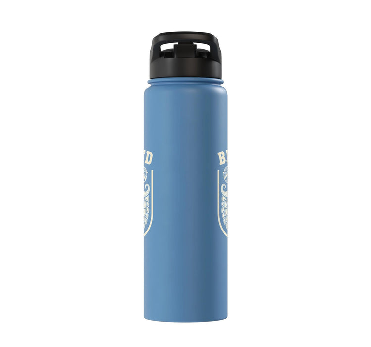 Beer'd Funny Beer Mustache Beard Design Beer Lover Stainless Steel Insulated Water Bottle