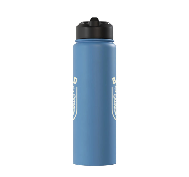 Beer'd Funny Beer Mustache Beard Design Beer Lover Stainless Steel Insulated Water Bottle