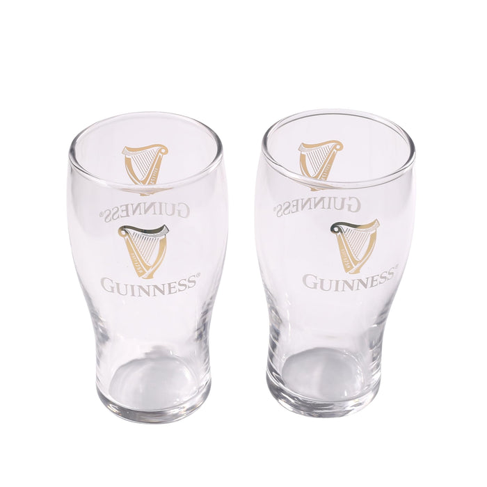 LORD'S ROCKS Guinness Official 20oz Pint Glasses – Set of 2, Branded Tulip Shape Beer Glassware – Classic Irish Pub Style