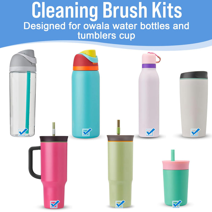 XANGNIER Water Bottle Cleaner Brush Set for Owala 24oz/32oz/40oz Cup,5 Pcs