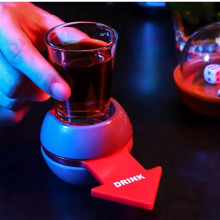 Yun River Shot Spinner,Fun Party Drinking Game,Includes 2oz Shot Glass