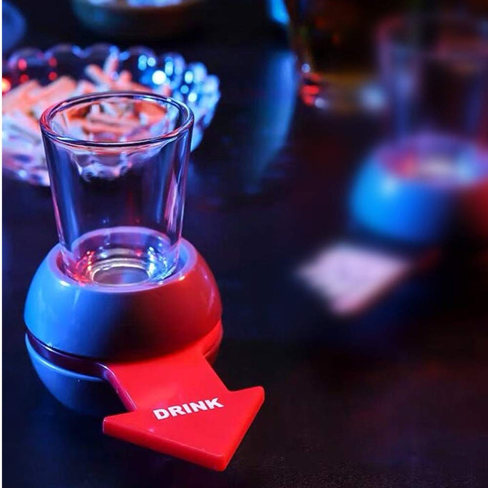 Yun River Shot Spinner,Fun Party Drinking Game,Includes 2oz Shot Glass