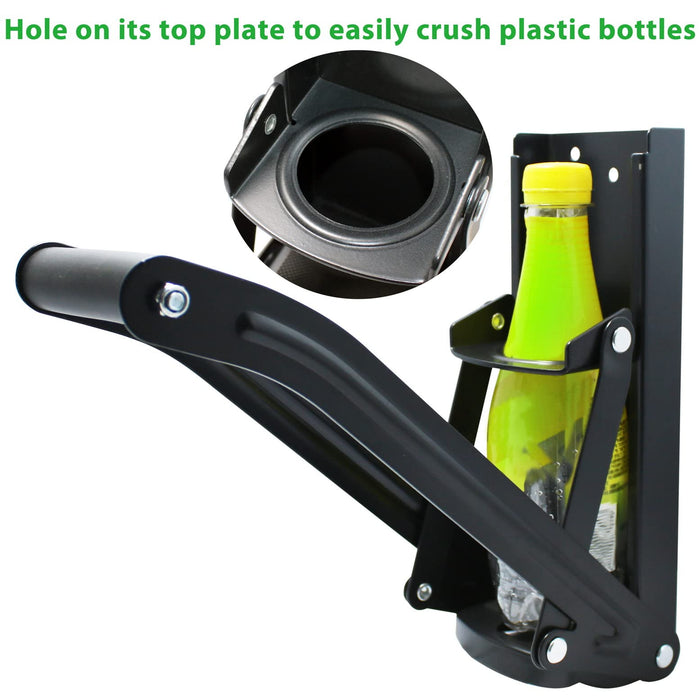 laffeya Aluminum Beer Can Crusher 16oz, Wall Mounted Smasher for Recycling