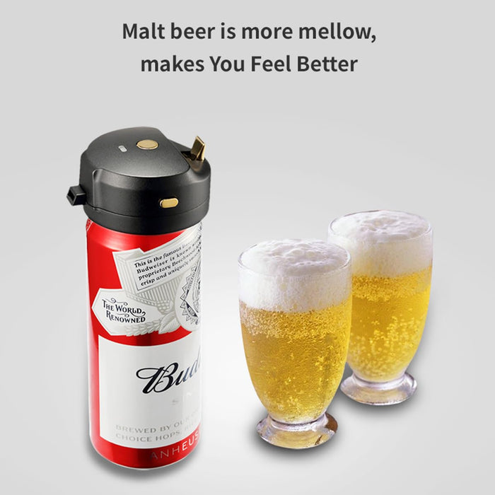 Can Beer Foam Maker - Awesome Compact Gift for Beer Lover, Thanksgiving & Christmas. Turn Basic Bottled Beer into a Delicious and Perfect Tasty Beer with Ultra Fine Foam