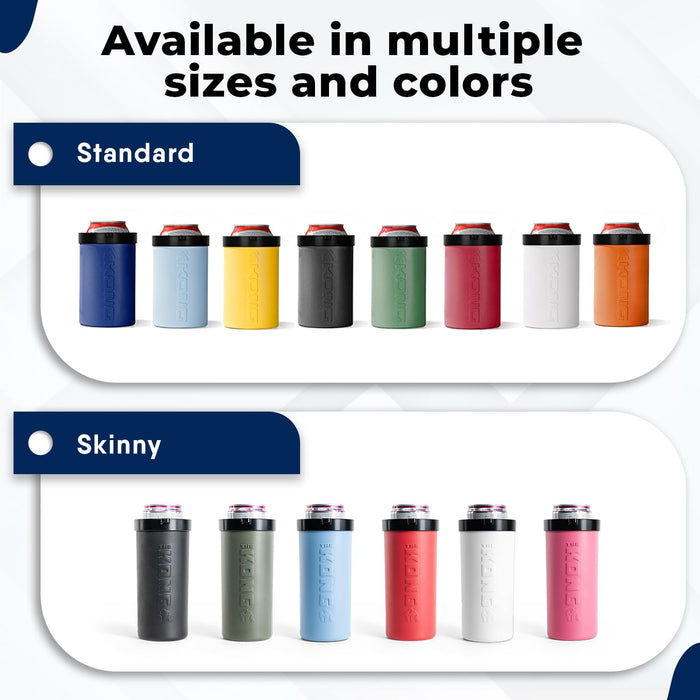 Kong 2.0 Insulated Can & Bottle Cooler with Detachable Drinking Hose,Navy
