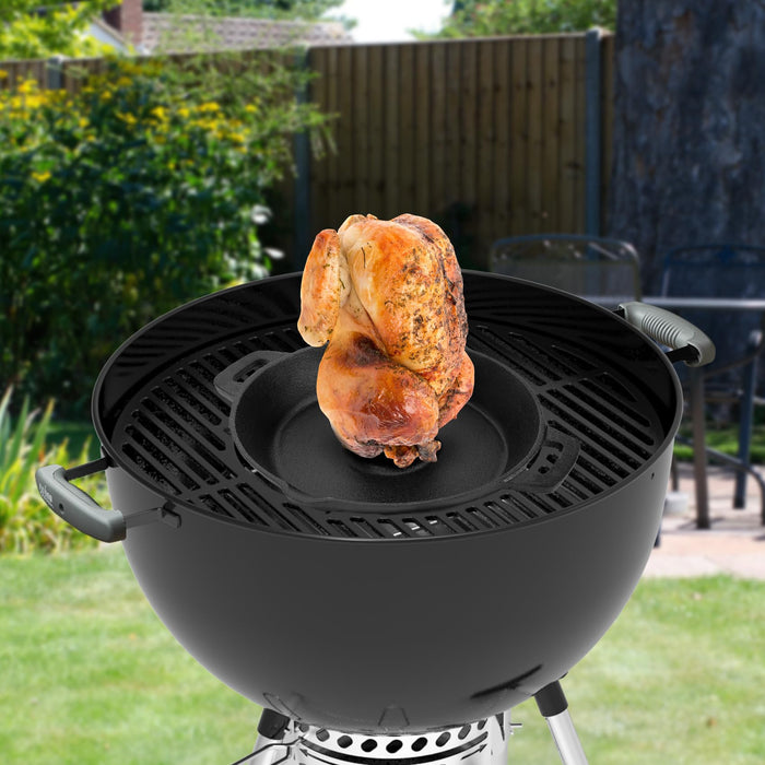 Charkettle Cast Iron Poultry Roaster Insert for Gourmet BBQ System