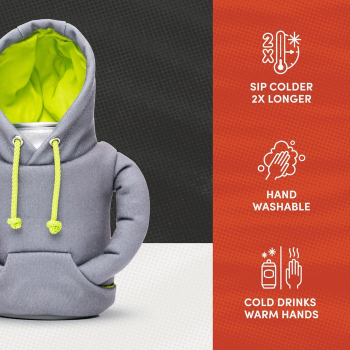 Puffin Hoodie Insulated Can Cooler, 12 & 16 oz - Honey Brown & Island Time