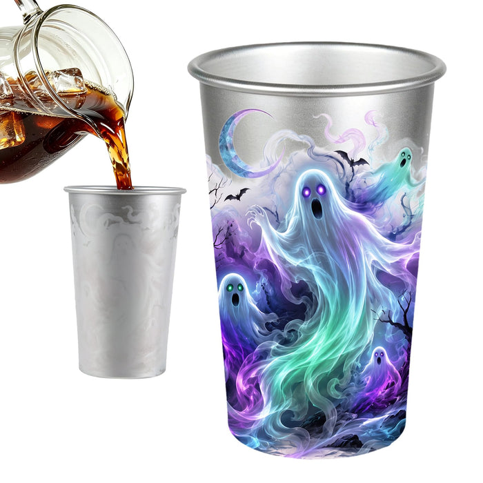 16oz Ghost Color Changing Cup Cold Activated, Halloween Party Supplies