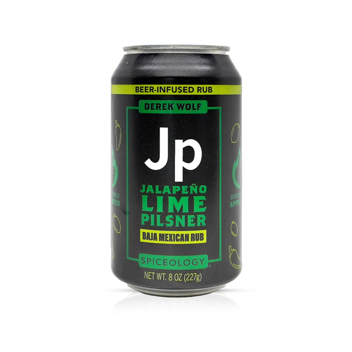Spiceology - Derek Wolf 6-Pack Beer-Infused BBQ Rub Set - Garlic Chile Lager, Jalapeño Lime Pilsner, Sweet Carolina Blonde, Sticky Bourbon Brown Ale, Big Bad BBQ Ale & Mesquite Peppercorn Lager
