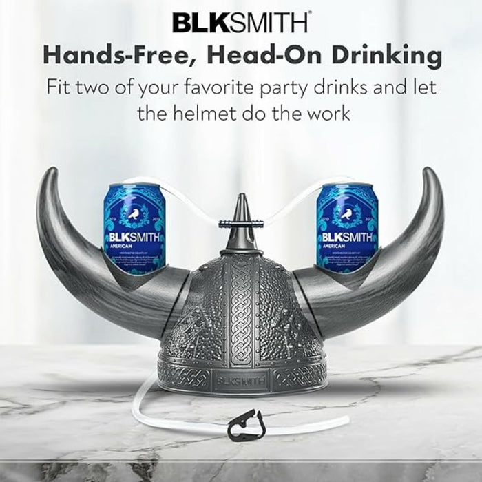 BLKSMITH Viking Drinking Hat | Viking Helmet | Drinking Accessories for Parties & College