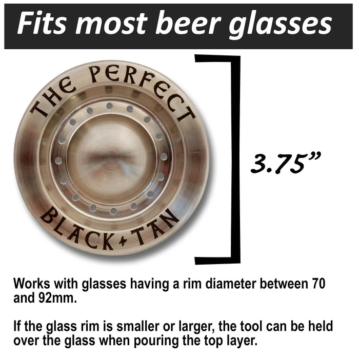 The Perfect Black and Tan Beer Layering Tool - Bartender Accessory for Layered Beer Cocktails