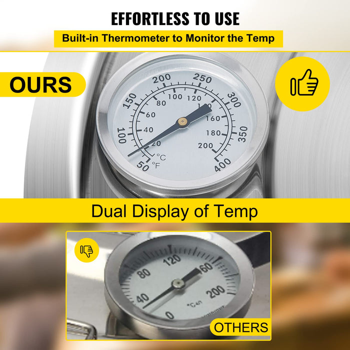 VEVOR Alcohol Still 5GAL/20L, Alcohol Distiller with Thumper Keg, Distillery Kit for Alcohol with Copper Tube & Build-in Thermometer & Water Pump
