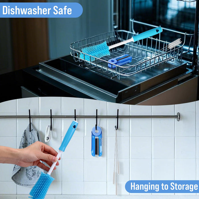 XANGNIER Water Bottle Cleaner Brush Set for Owala 24oz/32oz/40oz Cup,5 Pcs