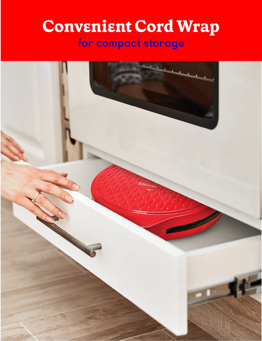 Betty Crocker Pizza Maker Plus, 12" Indoor Grill, 1440W, BC-2958CR, Red