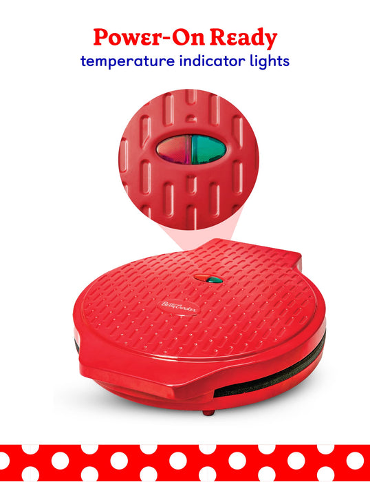 Betty Crocker Pizza Maker Plus, 12" Indoor Grill, 1440W, BC-2958CR, Red