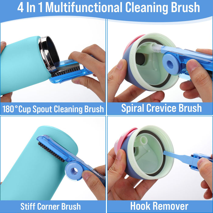 XANGNIER Water Bottle Cleaner Brush Set for Owala 24oz/32oz/40oz Cup,5 Pcs