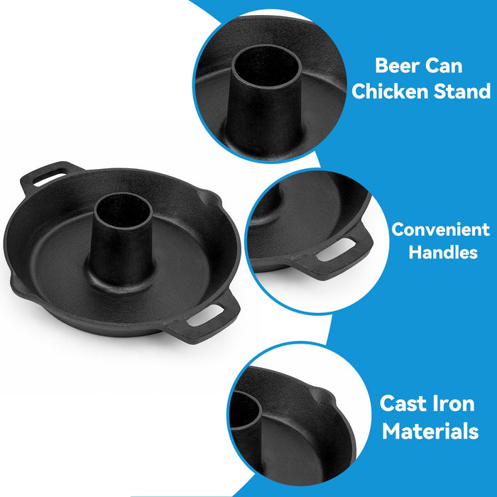 Charkettle Cast Iron Poultry Roaster Insert for Gourmet BBQ System