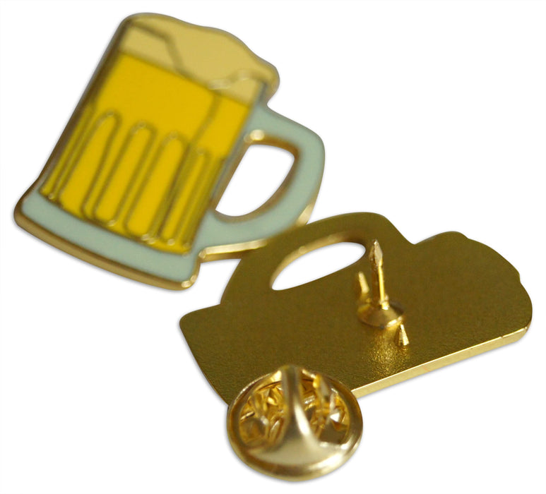 3-Piece Beer Mug Stein Drinkers Pride Lapel Pin Hat Pin & Tie Tack Set with Clutch Back by Novel Merk