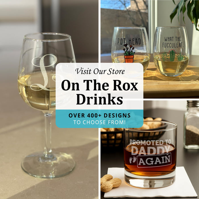 On The Rox Most Wonderful Time for a Beer- Red, Green and White- 16 Ounce Glass- Ideal for Men and Women - Funny Glass (Most Wonderful)