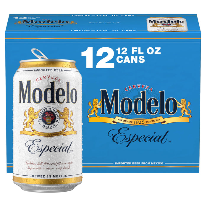 Modelo Especial Lager Beer, 12pk, 12 Fl Oz Cans, 4.4% ABV