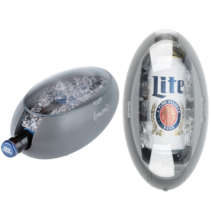 Instant Drink Chiller - Rapid Beverage Chiller for Cans 12 oz or 16 oz & Glass Bottles - Portable Instant Beverage Cooler - Fast & Efficient Instant Drink Cooler for Parties, Picnics & BBQs