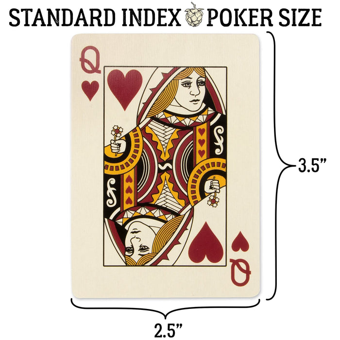 Beers & Bluffs Craft Beer Themed Playing Cards - Plastic-Coated, Standard Index, Poker Size