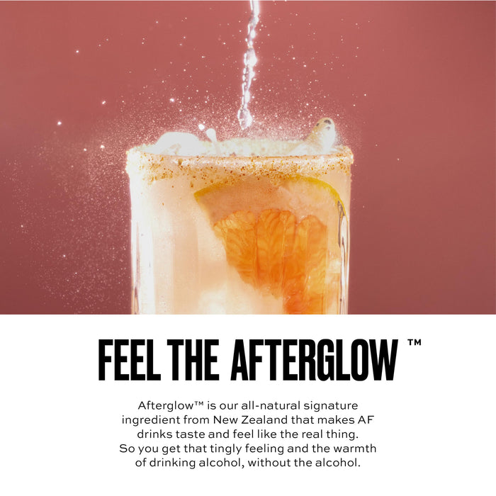 AF Drinks Non-Alcoholic Variety Pack | Alcohol Alternative Sparkling Cocktails with AFTERGLOW Botanical Warmth | Gluten-Free, Low-Calorie | 8.4 oz Cans