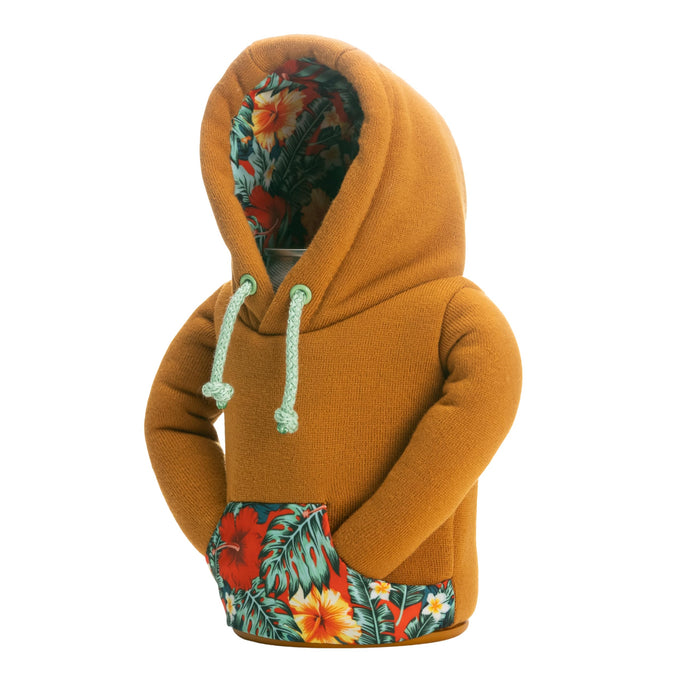 Puffin Hoodie Insulated Can Cooler, 12 & 16 oz - Honey Brown & Island Time