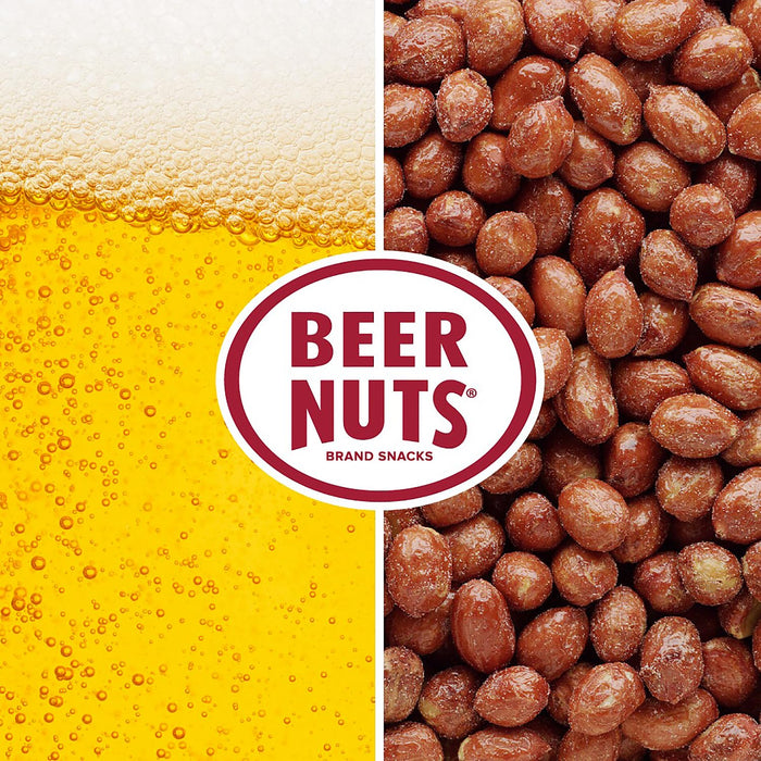 BEER NUTS Original Bar Mix - Crunchy Party Pretzels, Cheese Sticks, Sesame Sticks, Roasted Corn Nuts, & Original Roasted Sweet Glazed Salted Peanuts - Chips Alternative Snack - 26oz Resealable Jar