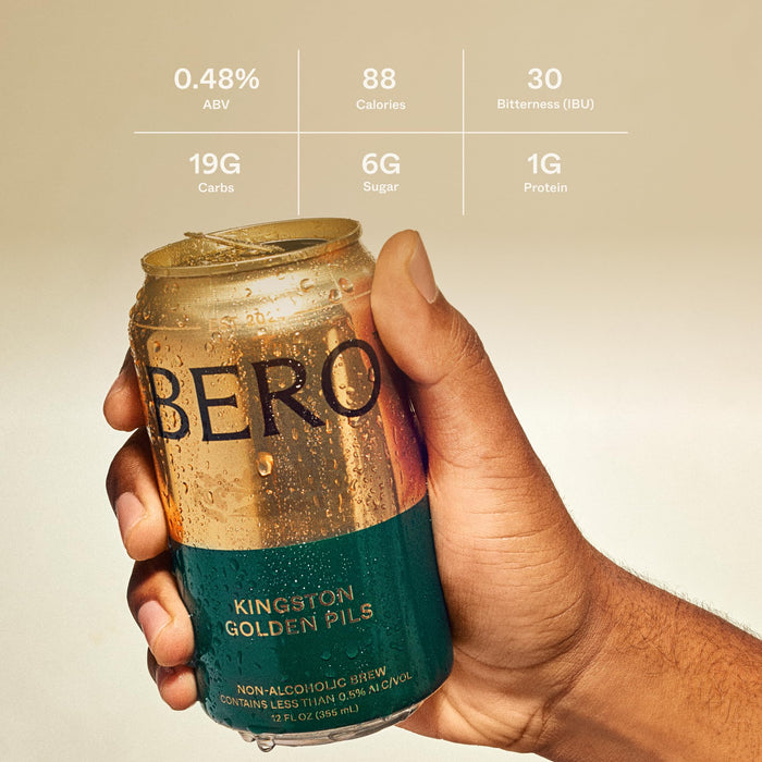 BERO Variety Pack Non-Alcoholic Beer, Non-Alcoholic Craft Ale, Hoppy IPA Style Craft Brew, NA Beer by Tom Holland, Refreshing Alcohol Alternative Beverages for Any Occasion - Pack of 12