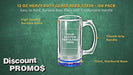 100 Libbey Beer Mugs Set, 12 oz. - Customizable Text, Logo - Groomsmen Glassware - Blue - The Beer Connoisseur® Store