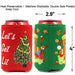 12 Christmas Can Cooler Sleeves Funny Neoprene Beer Can Covers for Christmas Party Supplies - The Beer Connoisseur® Store