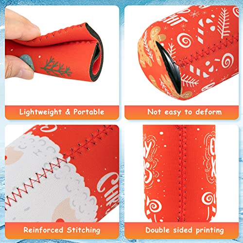 12 Pieces Christmas Beer Can Coolers Sleeves for Christmas Party Decorations Supplies Neoprene Drink Cooler Sleeves ,for Standard 12 Ounce Cans Beer Coolers for Party, Events or Gift - The Beer Connoisseur® Store