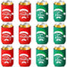 12 Pieces Christmas Beer Can Coolers Sleeves Team Naughty or Nice Xmas Drink Coolers Christmas Neoprene Can Cooler Sleeves for 12 oz Beer Can Beverage Bottle Holiday Party Decorations Supplies - The Beer Connoisseur® Store