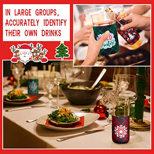 15 Pcs Christmas Neoprene Beer Can Cooler Sleeves Neoprene Drinks Cooler 12 oz Beverages Canister Cooler Sleeves Bottle Insulated Covers for Weddings Christmas Party Decorations Xmas Holiday Gifts - The Beer Connoisseur® Store