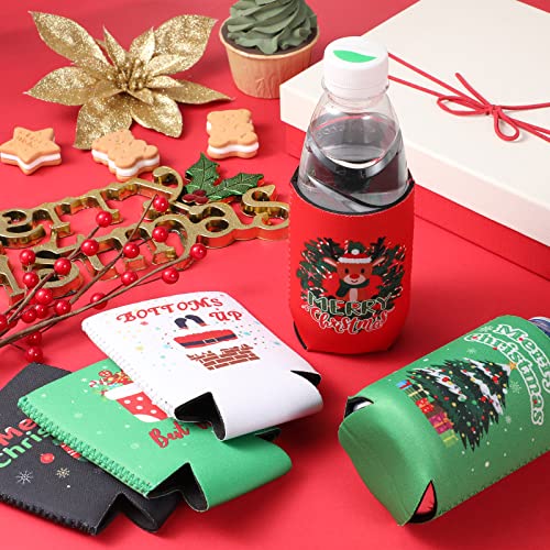 15 Pieces Christmas Beer Covers Christmas Beer Can Coolers Sleeves Xmas Holiday Can Insulated Covers Neoprene Can Coolers Collapsible Reusable Bottle Sleeves Christmas Party Supplies for Winter Party - The Beer Connoisseur® Store