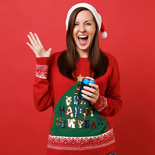 16 Pcs Christmas Can Coolers Sleeves Xmas Neoprene Drink Holders Buffalo Plaid Team Naughty Team Nice Can Cooler Sleeves Insulator Sleeve Cup Holder for Christmas Holiday Party Favor Gifts, 2 Styles - The Beer Connoisseur® Store