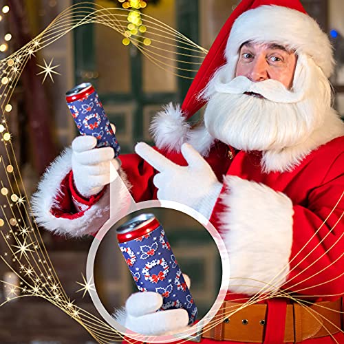 16 Pieces Christmas Beer Can Sleeves Cooling Insulated Beer Cup Sleeves Santa Claus Elk Snowman Stocking Can Cooler Sleeves Reusable Drink Sleeves Christmas Slim Can Cover for Christmas Tools Supplies - The Beer Connoisseur® Store