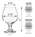 2 Beer Glasses Belgian Style Stemmed Tulip - 16 oz Lambic Ale Dark Beer Glass - set of 2 w/coasters - Classic Premium Glassware - Birthday Housewarming Bachelor party gift for men idea - The Beer Connoisseur® Store