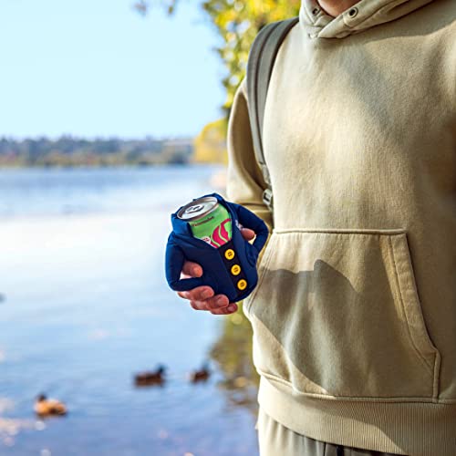 2 PACK - Cold Beer Coat Brew Jacket Cooler Life Vest Jacket Cover by In-Cog-Neato Secret Hide a Beer Can Beverage Cooler For 12oz Cans Unique Gifts for Her Him (Winter Coat) - The Beer Connoisseur® Store