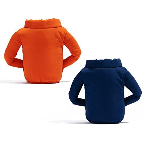 2 PACK - Cold Beer Coat Brew Jacket Cooler Life Vest Jacket Cover by In-Cog-Neato Secret Hide a Beer Can Beverage Cooler For 12oz Cans Unique Gifts for Her Him (Winter Coat) - The Beer Connoisseur® Store