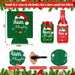 24 Pcs Christmas Beer Can Coolers Sleeves Xmas Neoprene Drink Holders Team Naughty Team Nice Can Sleeves Holiday Can Insulated Covers for Canned Beverages Bottle Drink Party Decors (Red and Green) - The Beer Connoisseur® Store