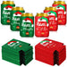 24 Pcs Christmas Beer Can Coolers Sleeves Xmas Neoprene Drink Holders Team Naughty Team Nice Can Sleeves Holiday Can Insulated Covers for Canned Beverages Bottle Drink Party Decors (Red and Green) - The Beer Connoisseur® Store