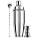 24oz Cocktail Shaker Bar Set - Professional Margarita Mixer Drink Shaker and Measuring Jigger & Mixing Spoon Set - Professional Stainless Steel Bar Tools Built-in Bartender Strainer for Martini Kit - The Beer Connoisseur® Store