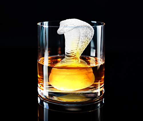 3D Snake Ice Molds, Silicone Ice Cube Tray, Makes 2 Large Coiled Cobras - The Beer Connoisseur® Store
