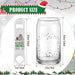 4 Pcs Can Glass Funny Christmas Cups Present for Women Men It's The Most Wonderful Time to a Drink Glasses Stainless Steel Bottle Opener Clear Mugs with Gift Box and Raffia - The Beer Connoisseur® Store