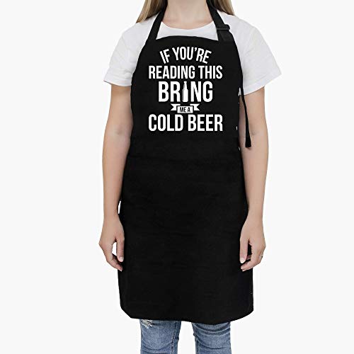 Aprons For Men With Pockets - Fathers Day Gift For Dad, Men, Grandpa, Uncle, Brother - Birthday Gifts For Men, Dad, Papa, Husband, Grandpa, Uncle, Boyfriend, Him - Grill Cooking BBQ Kitchen Chef Apron
