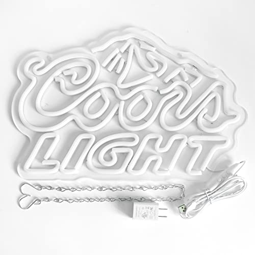 JFLLamp Crs LIGHT Neon Signs for Wall Decor Neon Lights for Bedroom Led Signs Suitable for Man Cave Bar Pub Restaurant Christmas Birthday Party Gift Led Art Wall Decorative Crs Light Bar Sign, 5V Usb Power, 17*11 Inch(Azure+red+white)